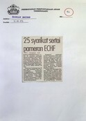 25 Syarikat Sertai Pameran ECHF (11/10/2003 - Harian Metro)