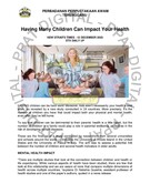 Having Many Children Can Impact Your Health (12 Dec 2023-New Straits Times)