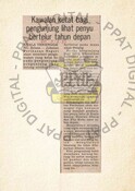 Kawalan Ketat Bagi Pengujung Lihat Penyu Bertelur Tahun Depan (5/8/1987-Berita Harian)