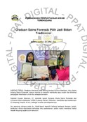 Graduan Sains Forensik Pilih Jadi Bidan Tradisional (30/4/2024 - Berita Harian)
