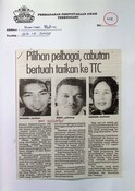 Pilihan Pelbagai, Cabutan Bertuah Tarikan Ke TTC (22/08/2005 - Harian Metro)