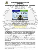 Dividen KWSP Melebihi Kadar Inflasi, Pulangan MGS 10 Tahun (05/03/2023-Berita Harian)