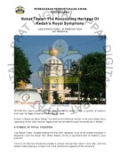 Nobat Tower, The Resonating Heritage Of Kedahs Royal Symphony (26/02/2024-New Straits Times)