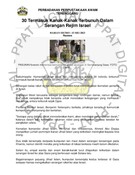 30 Termasuk Kanak-Kanak Terbunuh Dalam Serangan Rejim Israel (13/05/2023-Harian Metro)