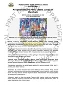 Kerajaan Baharu Perlu Utama Tunaikan Manifesto (22/11/2022-Berita Harian)
