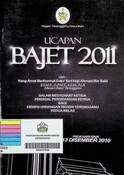 Laporan : Ucapan Bajet 2011