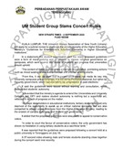 UM Student Group Slams Concert Rules (2 September 2023- New Straits Times)