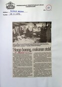 Harga Barang, Makanan Stabil (26/10/2004 - Harian Metro)