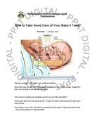 How to Take Good Care of Your Babys Teeth (16/03/2023 - The STAR)