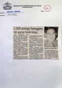 2,000 Peniaga Terengganu Tak Pamer Tanda Harga (19/09/2003 - Harian Metro)