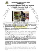 Subsidi Minyak Masak Paket Beri Manfaat Kepada Kumpulan Sasar (18/11/2022-Berita Harian)