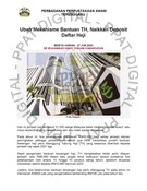 Ubah Mekanisme Bantuan TH, Naikkan Deposit Daftar Haji (27/06/2023-Berita Harian)