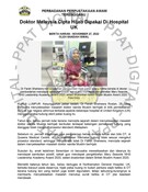 Doktor Malaysia Cipta Hijab Dipakai Di Hospital UK (27/11/2022-Berita Harian)
