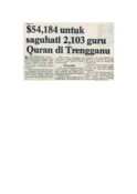 54,184 Untuk Saguhati 2,103 Guru Quran Di Terengganu (20/7/1980 - Utusan Malaysia)