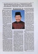 Artikel : Bandaraya Kuala Terengganu Jelmaan Prinsip Islam Hadhari