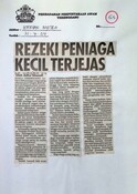Rezeki Peniaga Kecil Terjejas (21/04/2004 - Harian Metro)