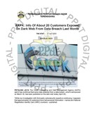 AKPK, Info Of About 20 Customers Exposed On Dark Web... (27/04/2023 - The STAR)