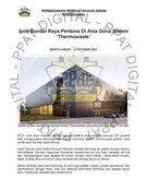 Ipoh Bandar Raya Pertama Di Asia Guna Sistem Thermowaste (18/10/2023-Berita Harian)