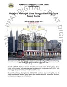 Malaysia Melonjak Lima Tangga Ranking Daya Saing Dunia (20/06/2023-Berita Harian)