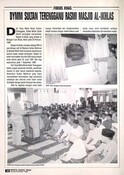 Artikel : DYMM Sultan Terengganu Rasmi Masjid Al-Ikhlas