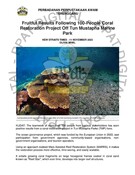 Fruitful Results Following 100-People Coral Restoration Project Off Tun Mustapha Marine Park(11 November 2023-New Straits Times)