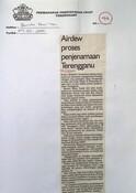 Airdew Proses Penjenamaan Terengganu (09/05/2005 - Berita Harian)