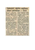 Sekolah-Sekolah Agama Sentiasa Diberi Perhatian (20/6/1979 - Berita Harian)