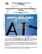 New AI Study Reveals High Usage Despite Low Policies(26 October 2023-New Straits Times)