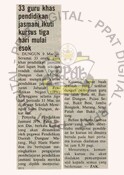 33 Guru Khas Pendidikan Jasmani Ikuti Kursus Tiga Hari Mulai Esok (10/3/1989-Utusan Malaysia)