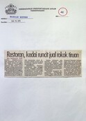 Restoran, Kedai Runcit Jual Rokok Tiruan (20/09/2003 - Harian Metro)
