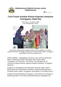 Tuan Faizah Dinobat Wanita Inspirasi Sempena Terengganu Hijab Day (12/2/2026-Sinar Harian)